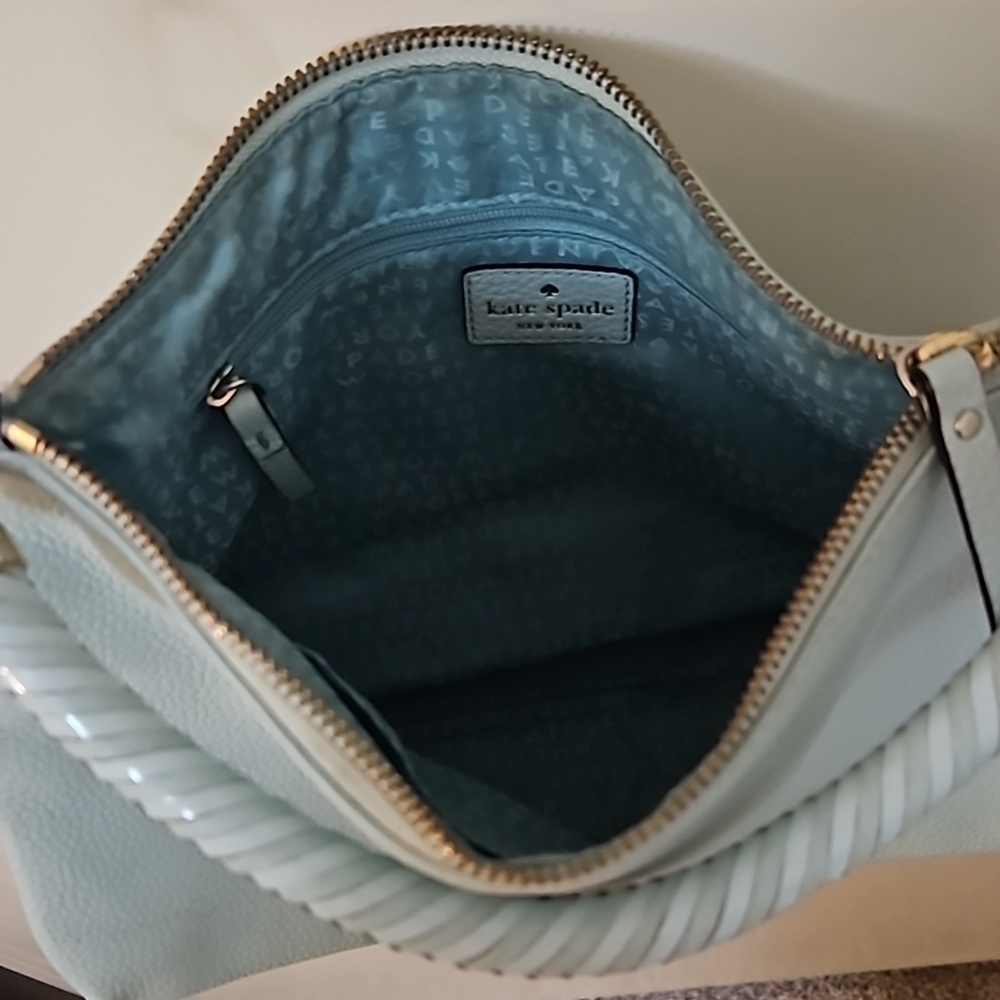 KATE SPADE Mint Carmina Elliot Place Satchel Leather Bag - Picture 12 of 15
